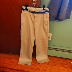 Boys flat front khaki pants
